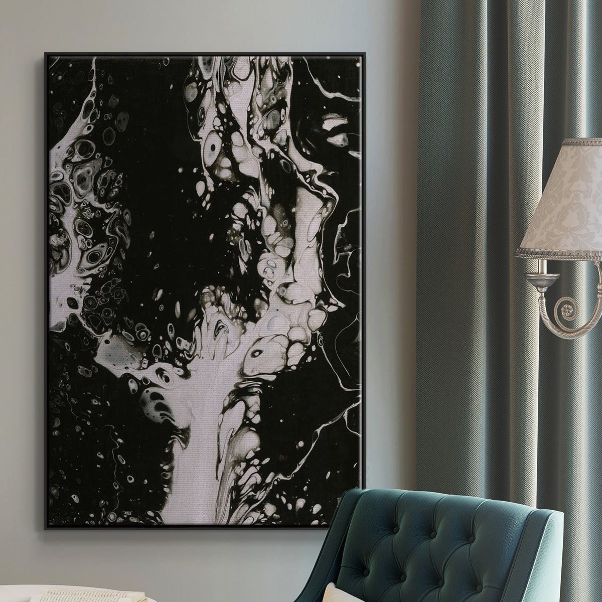 C37 - Floater Framed Canvas Print