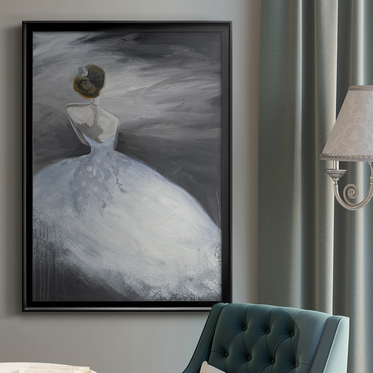 Off in the Distance - Framed Canvas Print