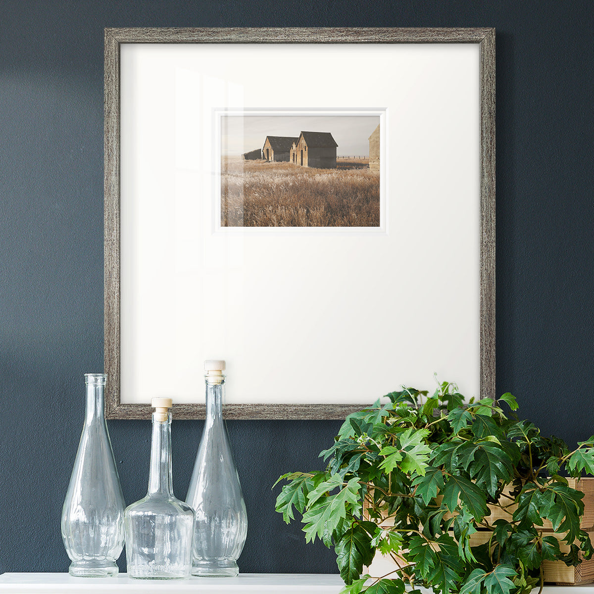 The Old Farm - Double Matboard Framed Print