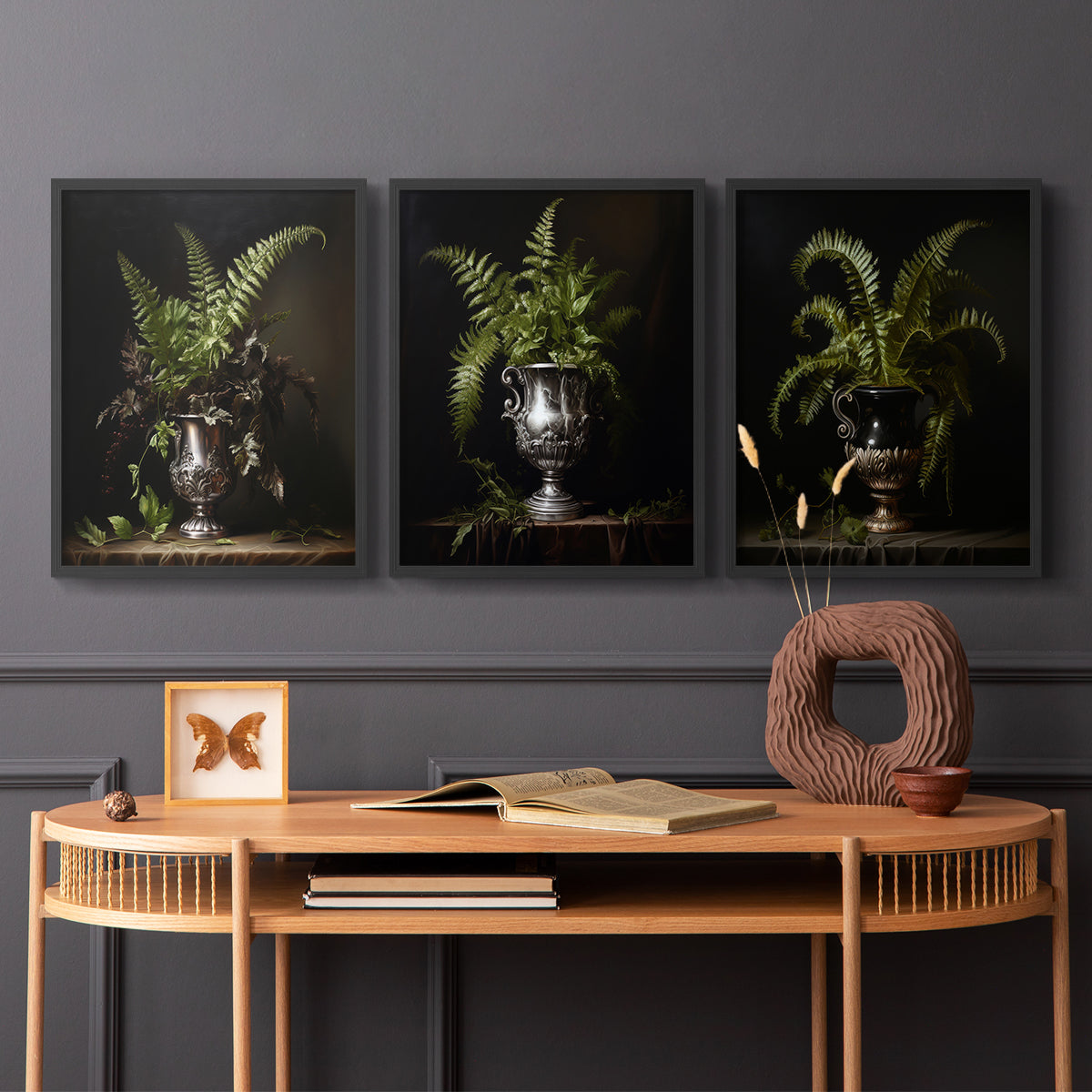 Floral Study Series LXXI - Restickable Framed Art Set