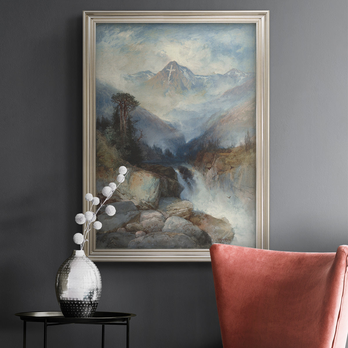 Mountain of the Holy Cross - Ornate Framed Canvas Print