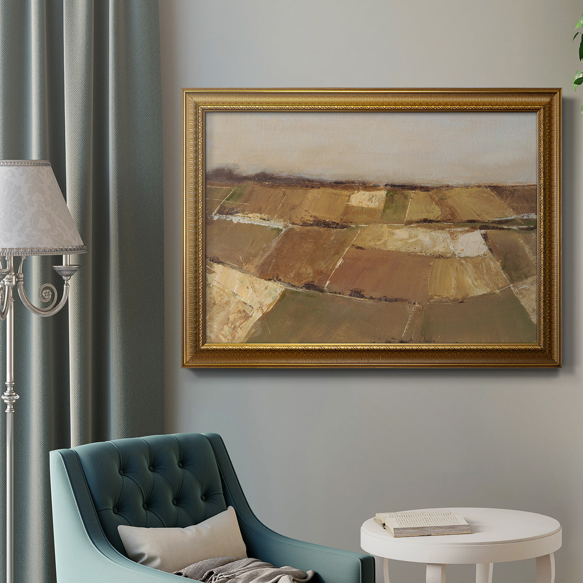 Autumn Pasture I - Ornate Framed Canvas Print