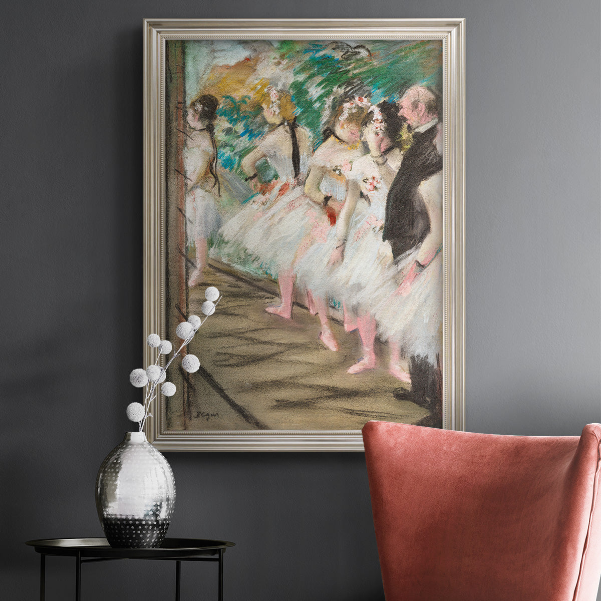 The Ballet, 1880 - Ornate Framed Canvas Print
