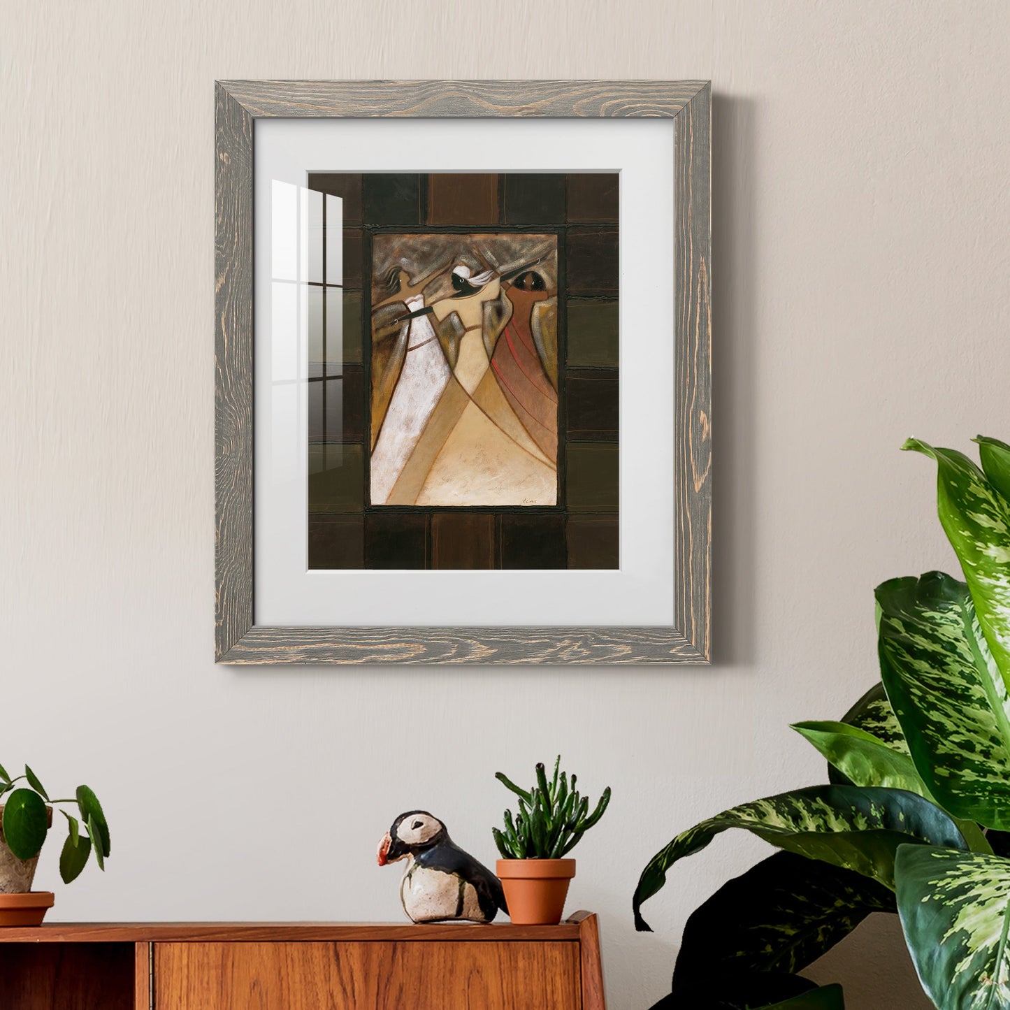 Divine Grace I - Barnwood Framed Art Print