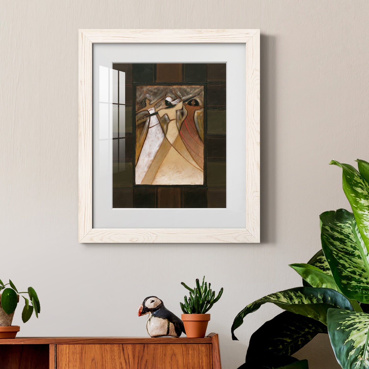 Divine Grace I - Barnwood Framed Art Print