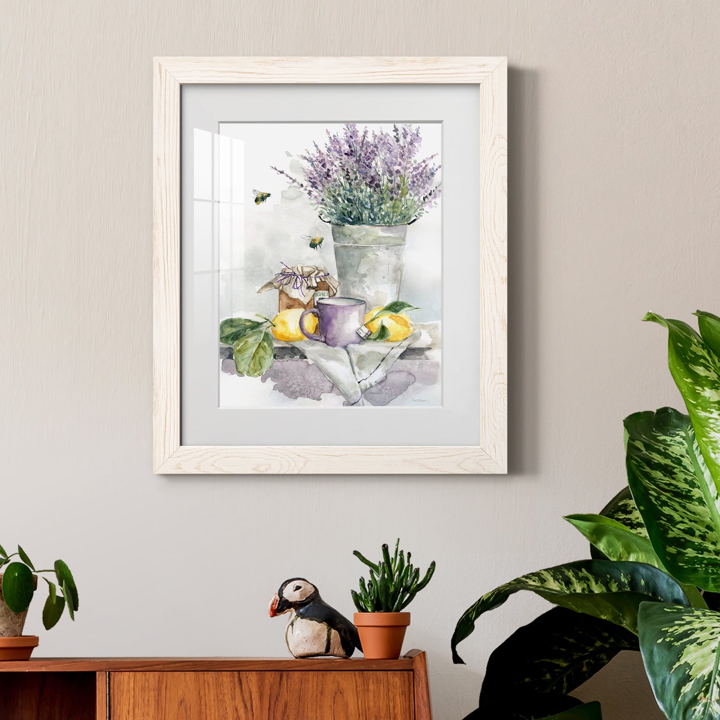 Lavender Lemon and Honey Tea - Barnwood Framed Art Print