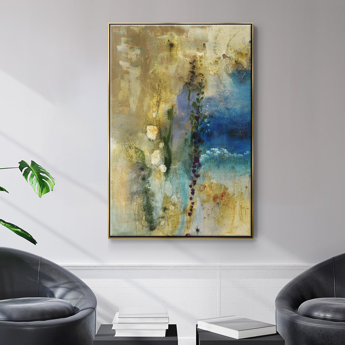 Immerge II - Floater Framed Canvas Print