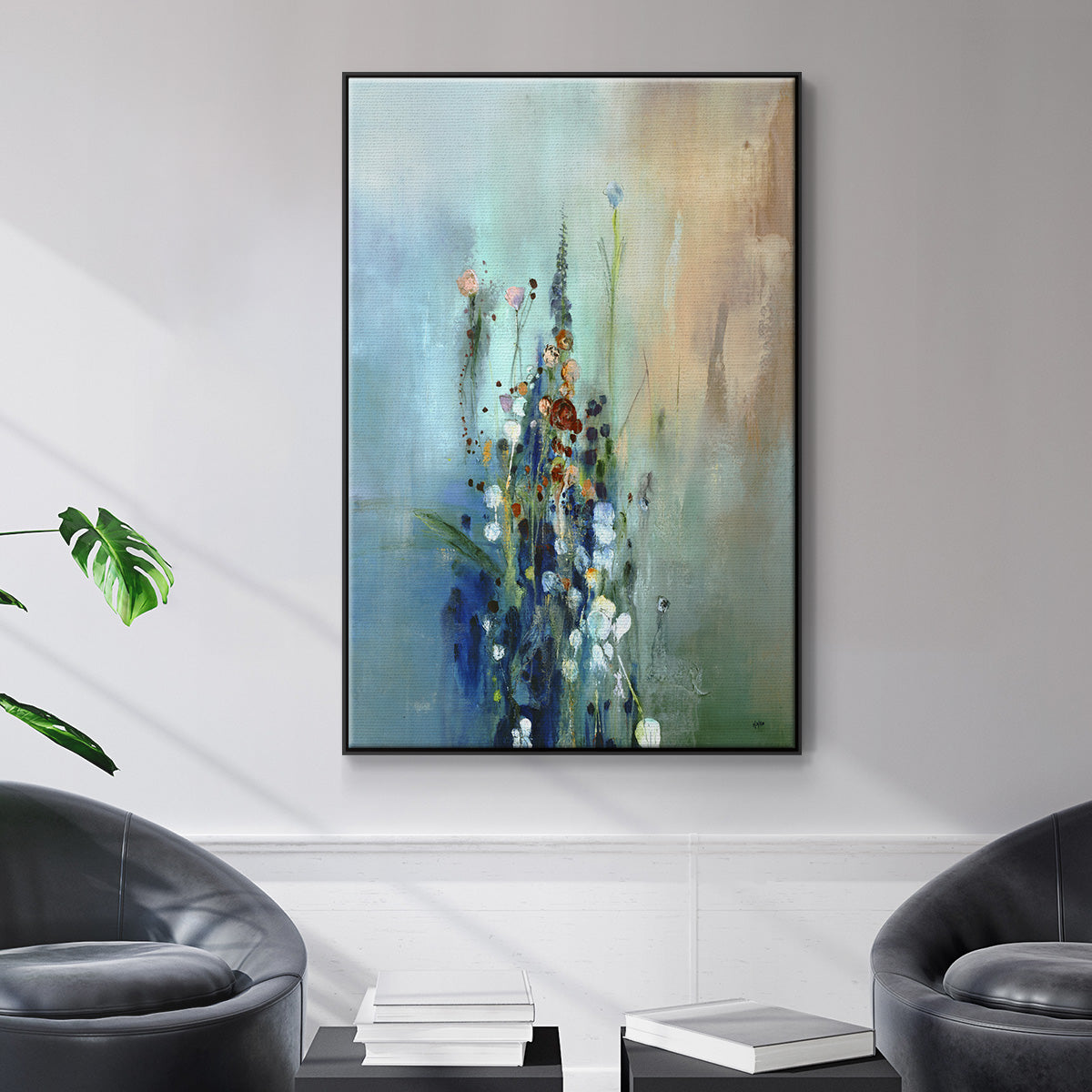 Current Air I - Floater Framed Canvas Print