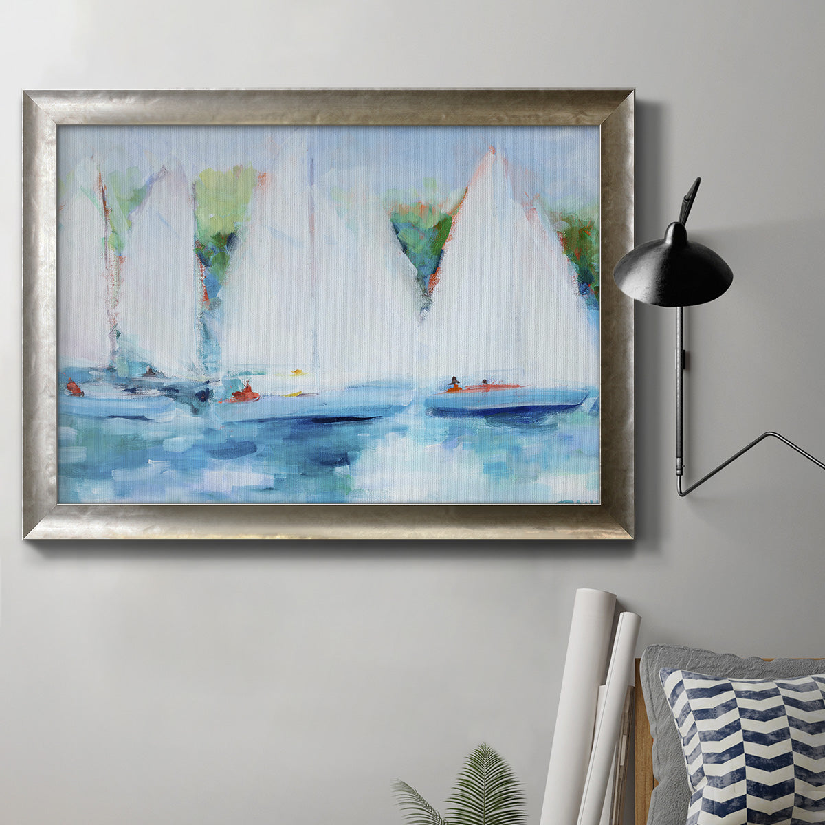 Youth Regatta - Ornate Framed Canvas Print
