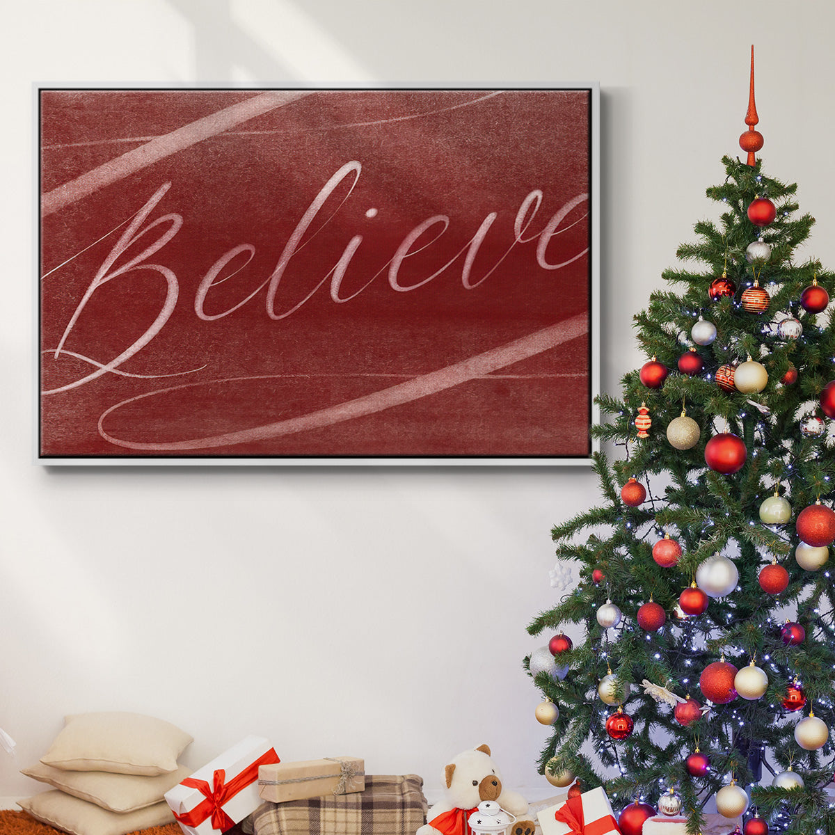 Believe - Floater Framed Canvas Print