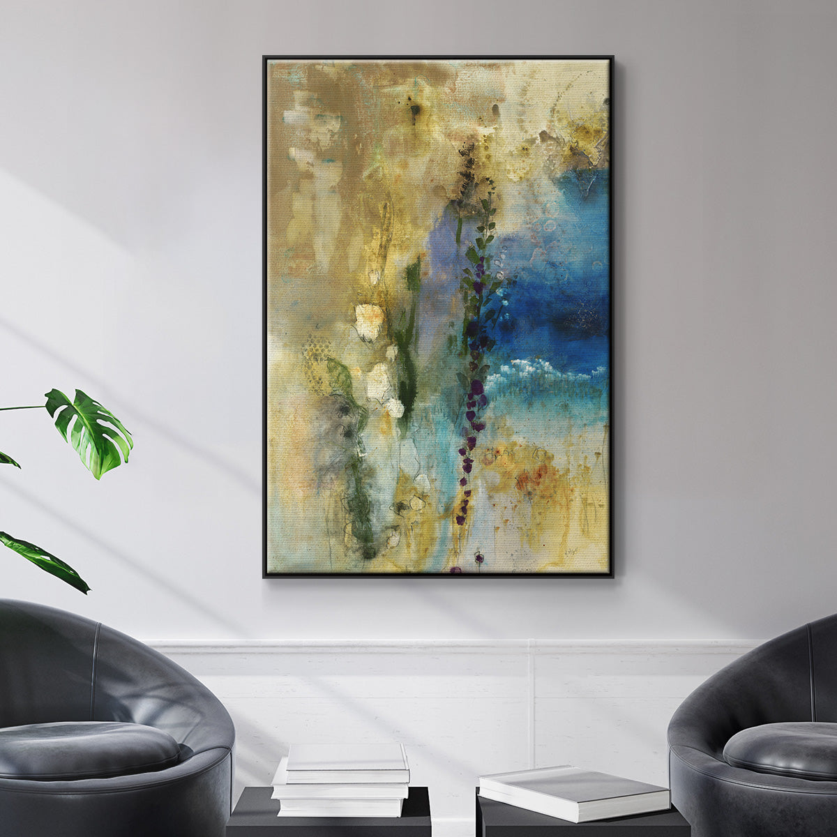 Immerge II - Floater Framed Canvas Print