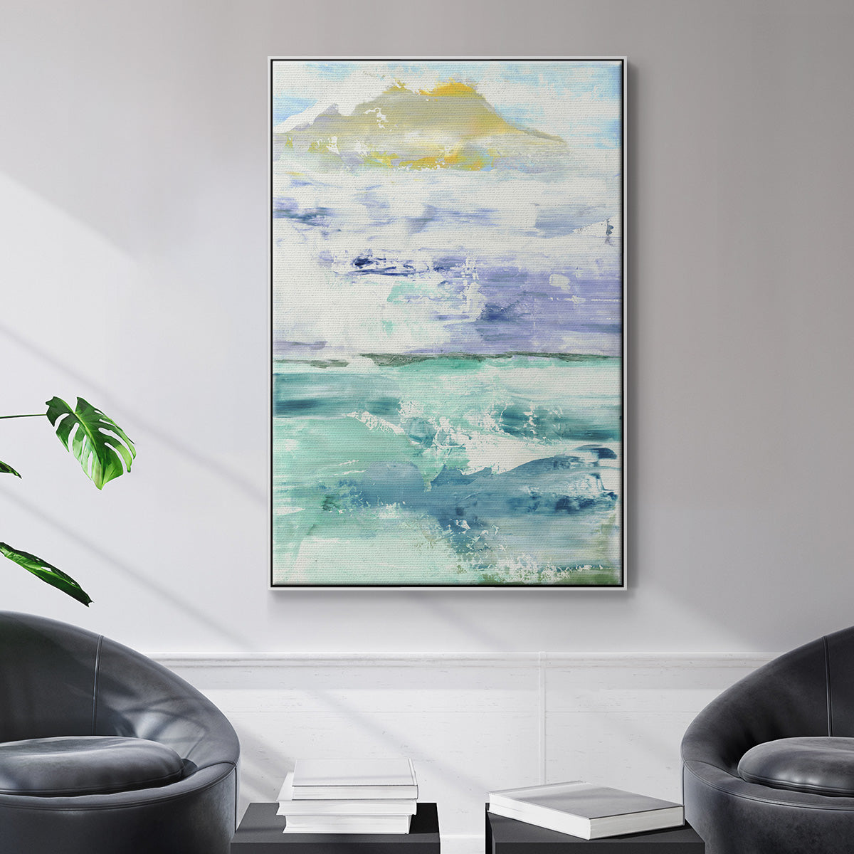 Fantasy Seascape - Floater Framed Canvas Print
