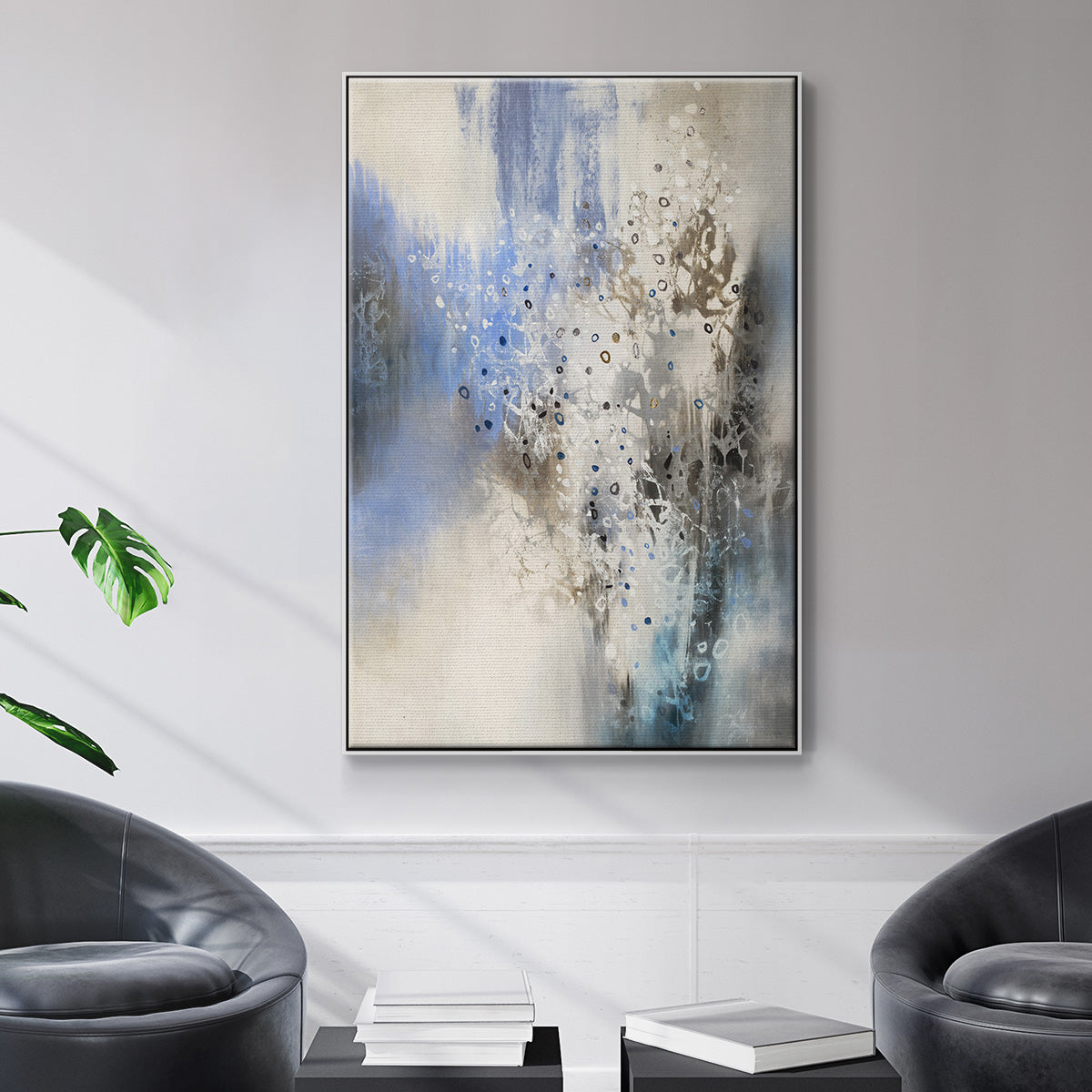 Glacier Stones - Floater Framed Canvas Print