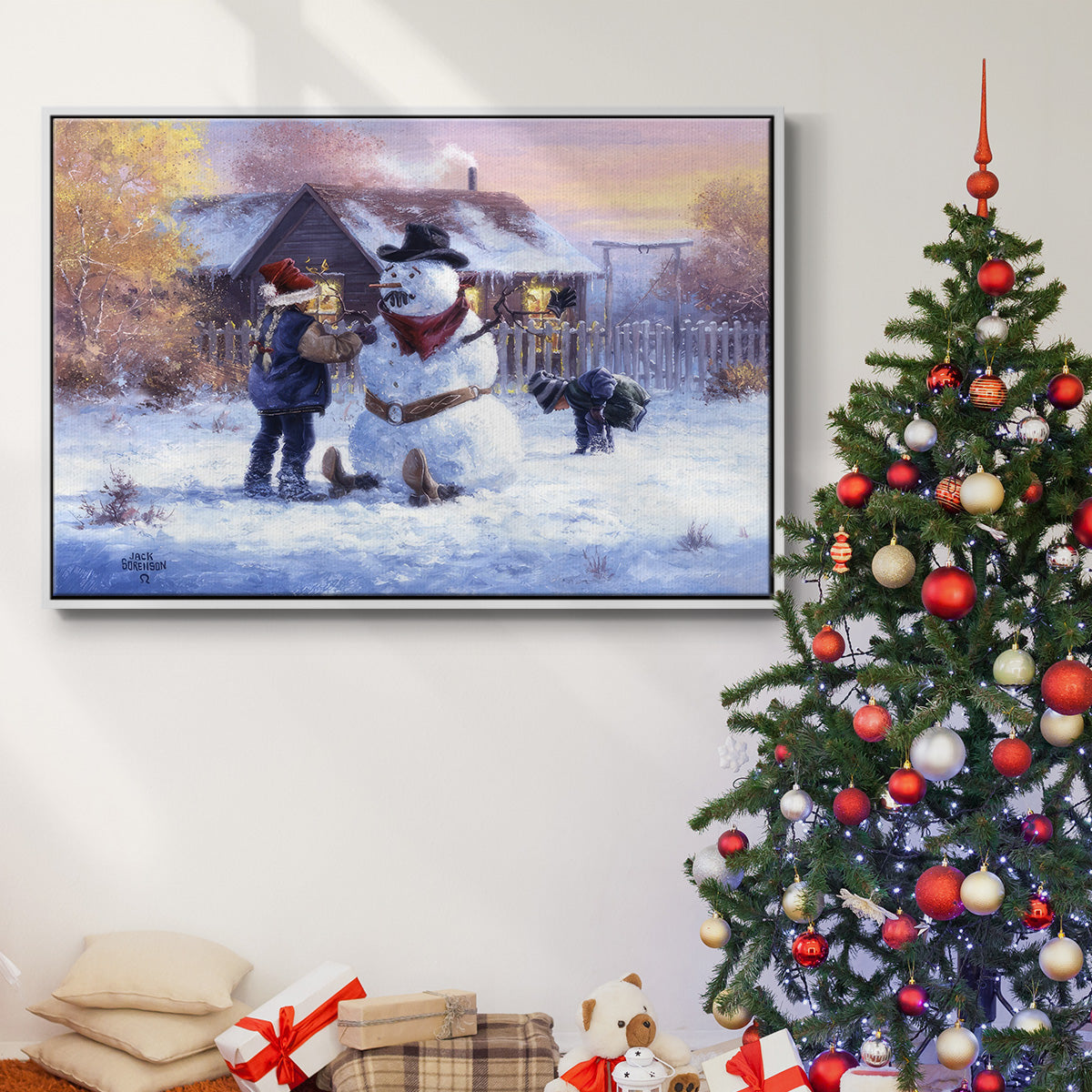 Gonna Be in Trouble - Floater Framed Canvas Print