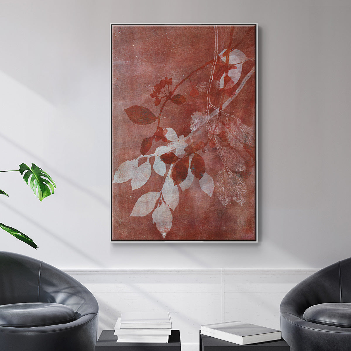 Branching Out XVI - Floater Framed Canvas Print