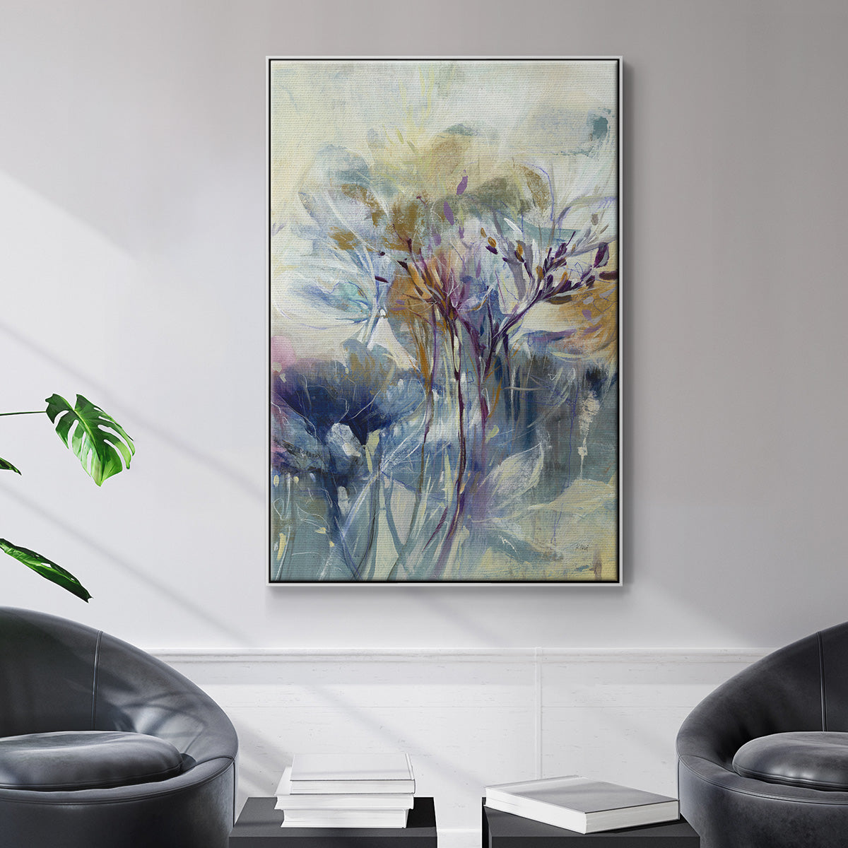 Meadow Saffron II - Floater Framed Canvas Print