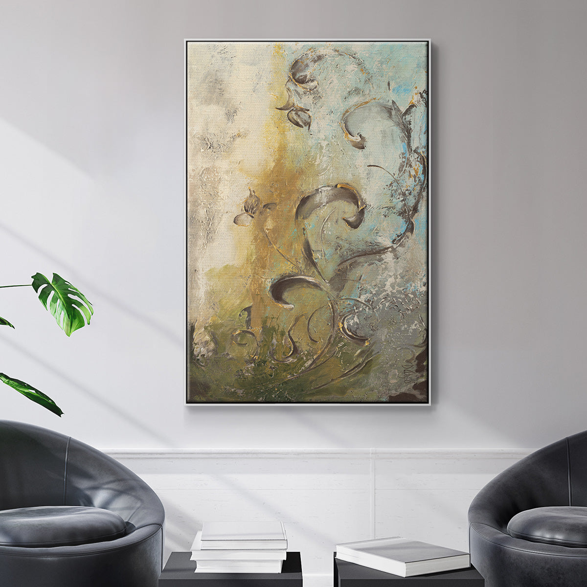 Enchanted Garden I - Floater Framed Canvas Print