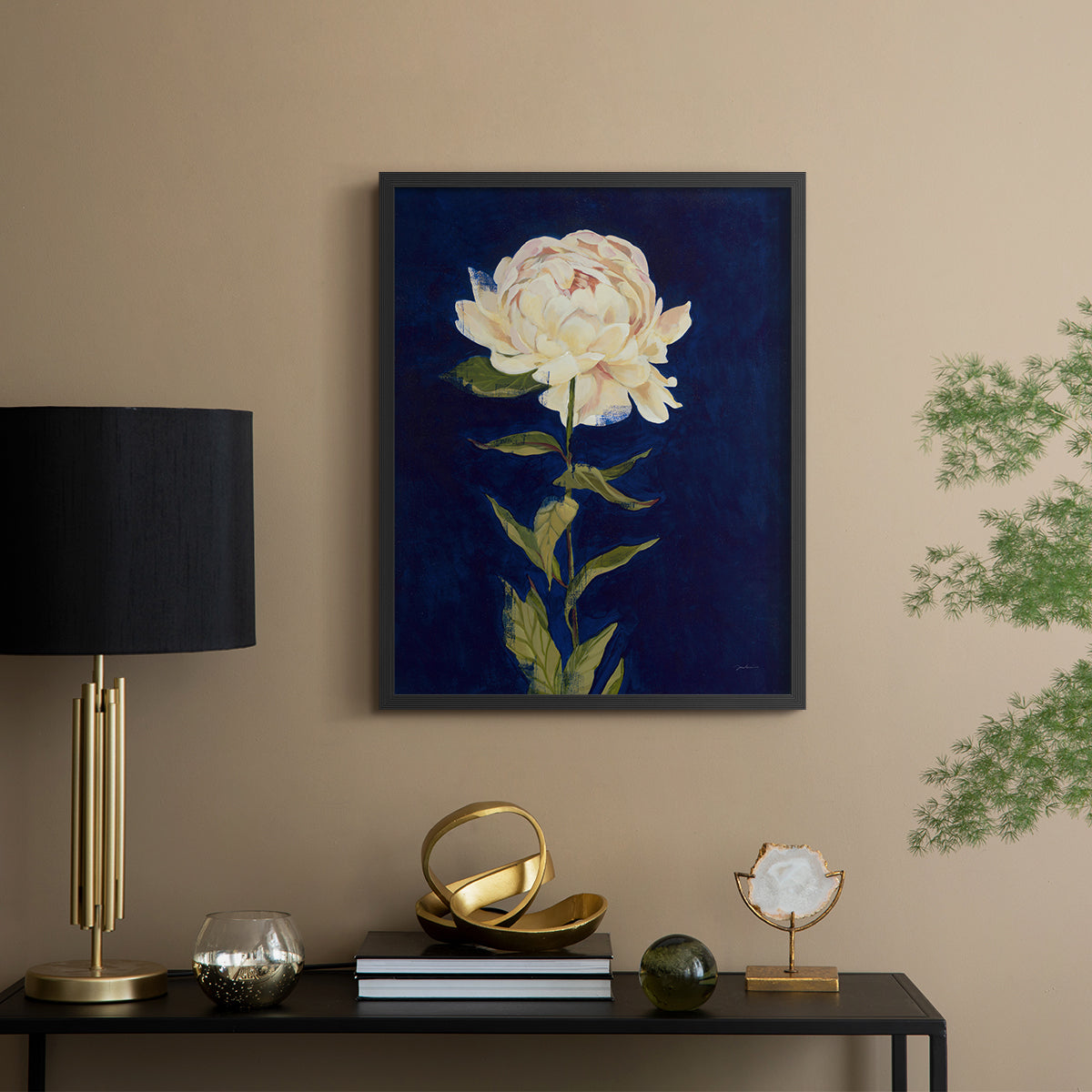 Pretty as a Peony I - Restickable Framed Art Print