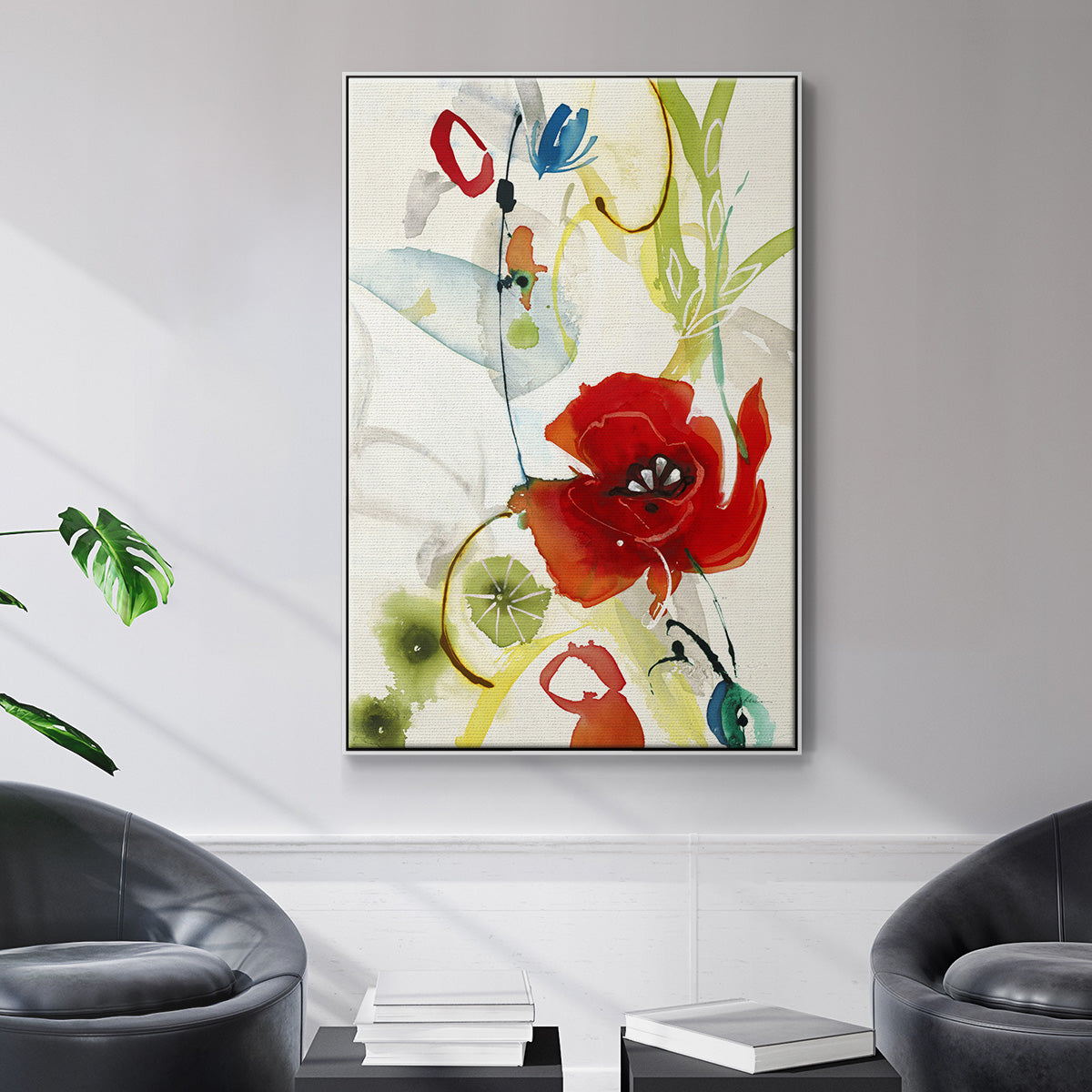 Local Color II - Floater Framed Canvas Print