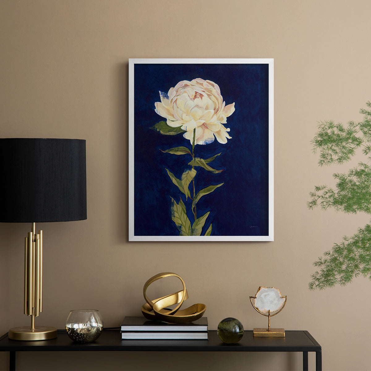 Pretty as a Peony I - Restickable Framed Art Print