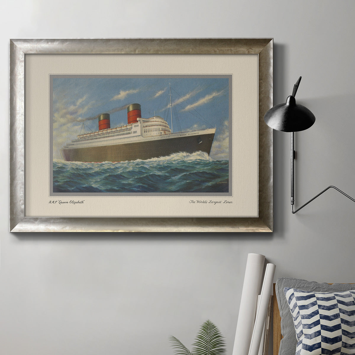 Vintage Cruise II - Ornate Framed Canvas Print