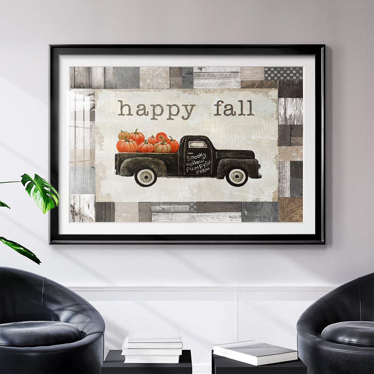 Spooky Hollow Farm - Modern Framed Art Print