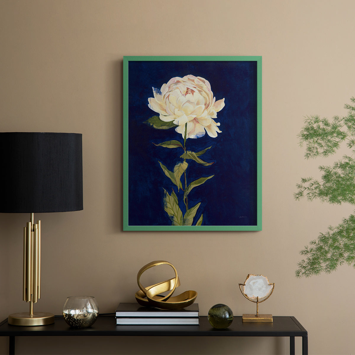 Pretty as a Peony I - Restickable Framed Art Print