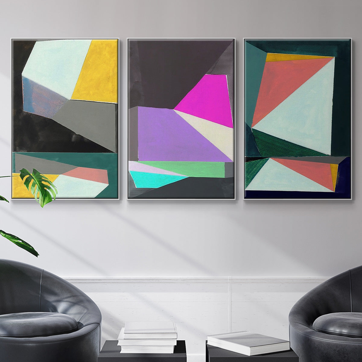 Chop I - Floater Framed Canvas Set