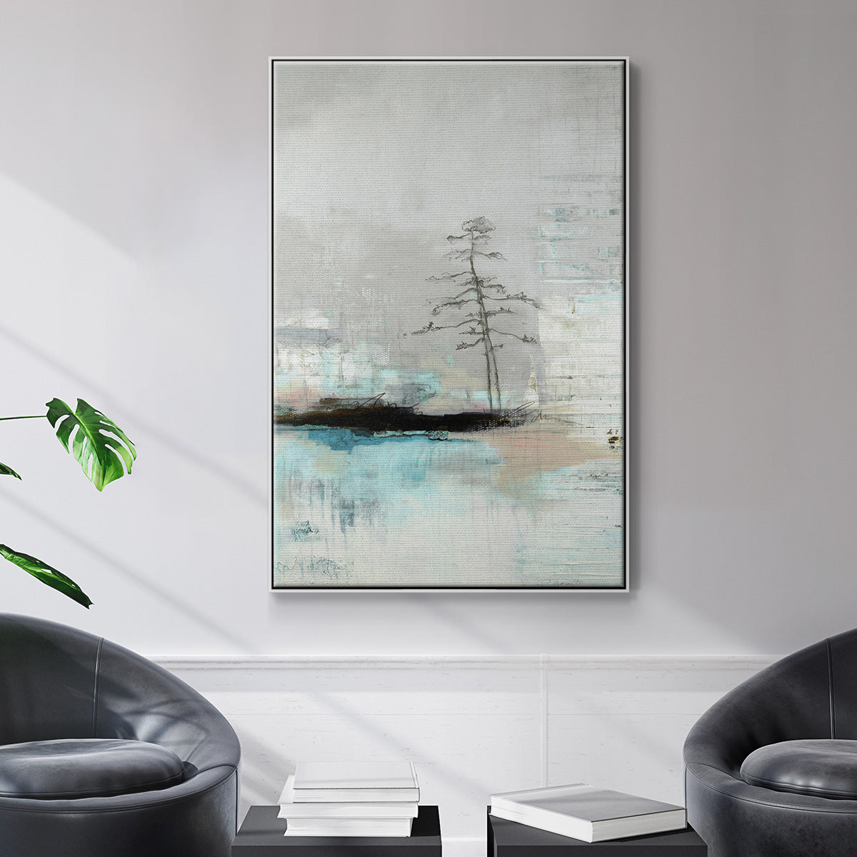 The Edge of Independence - Floater Framed Canvas Print