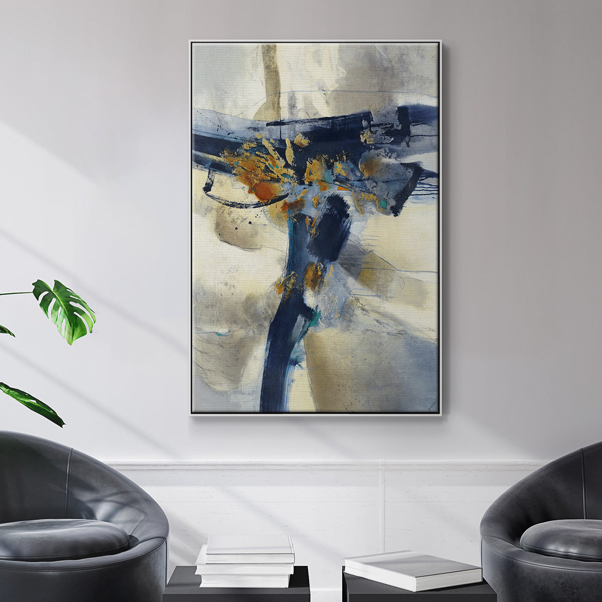 Blast - Floater Framed Canvas Print