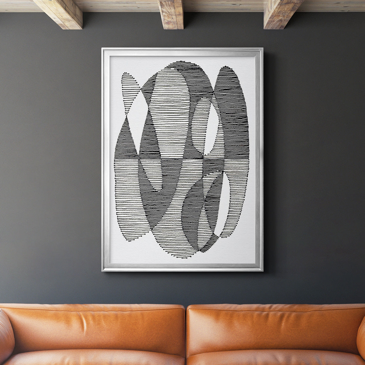 Opposite Day II - Modern Framed Canvas Print