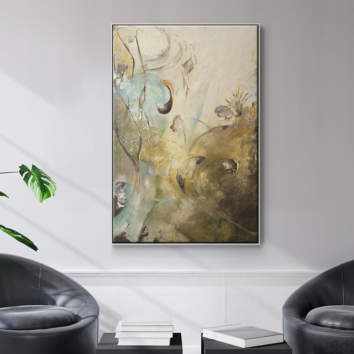 Enchanted Garden II - Floater Framed Canvas Print