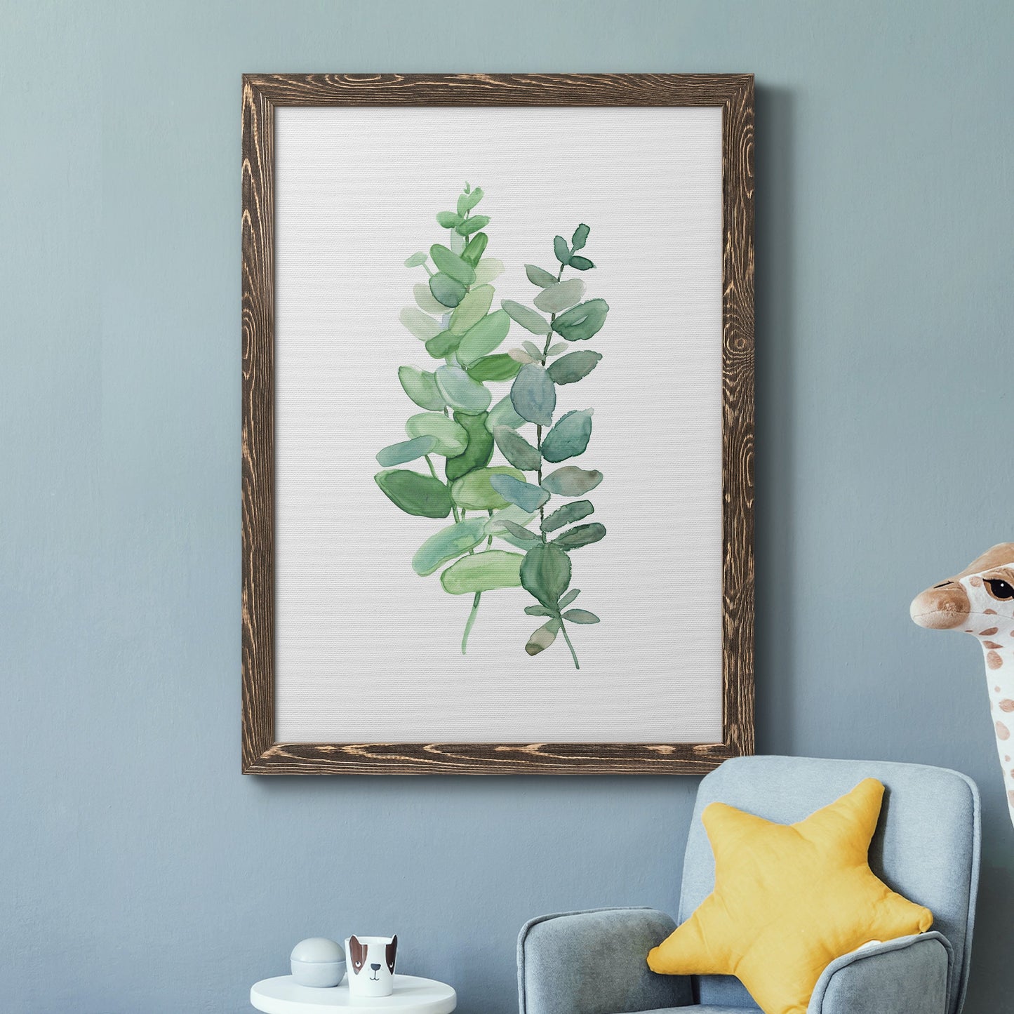 Eucalyptus II - Barnwood Framed Canvas Print