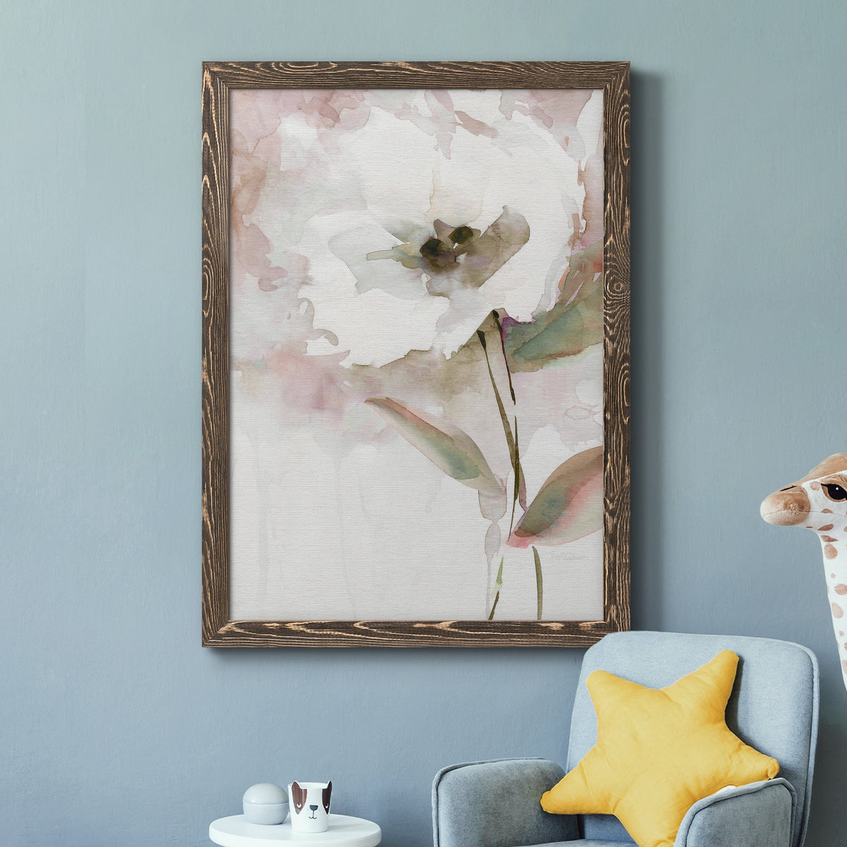 Summer Bloom II - Barnwood Framed Canvas Print