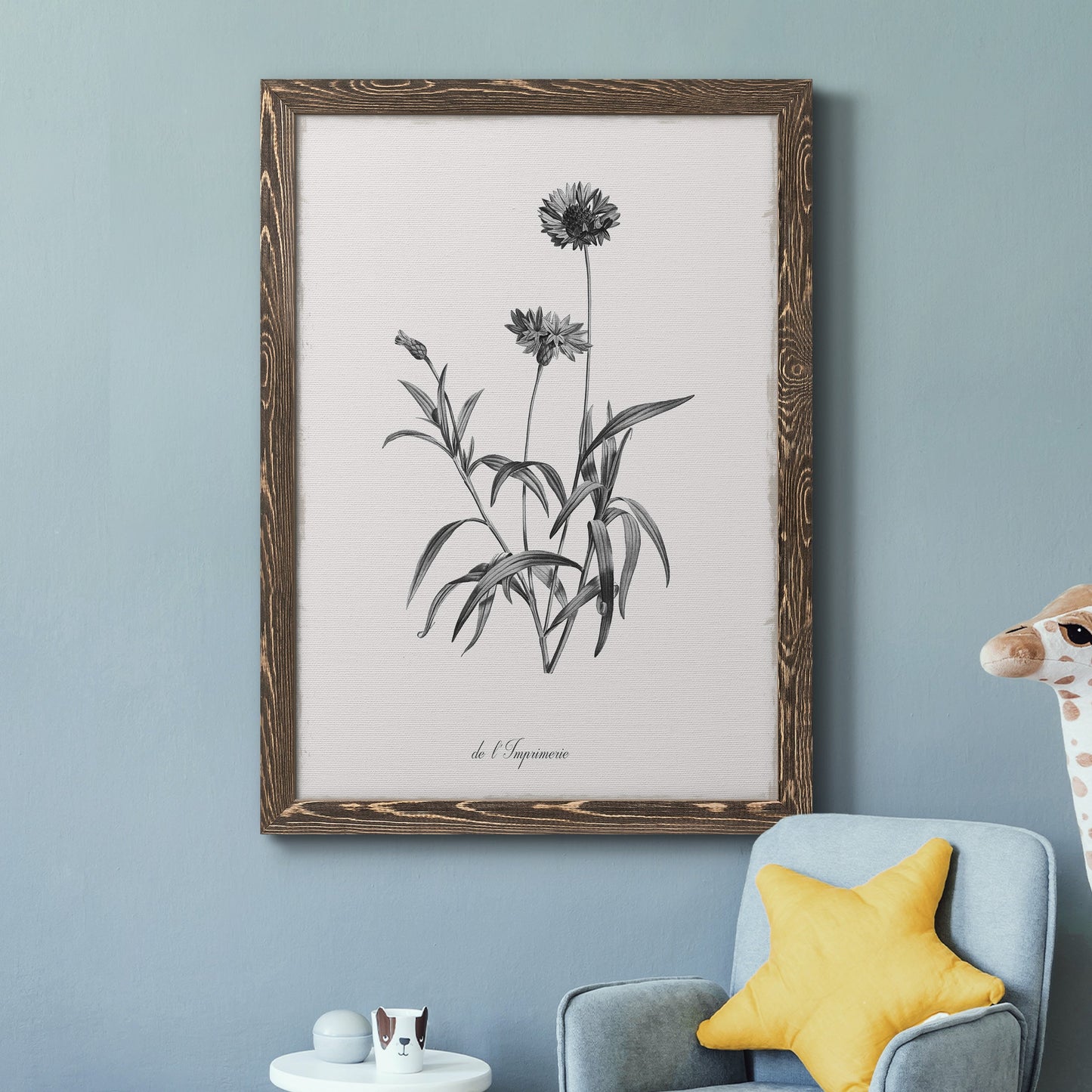 Simply Imperial - Barnwood Framed Canvas Print