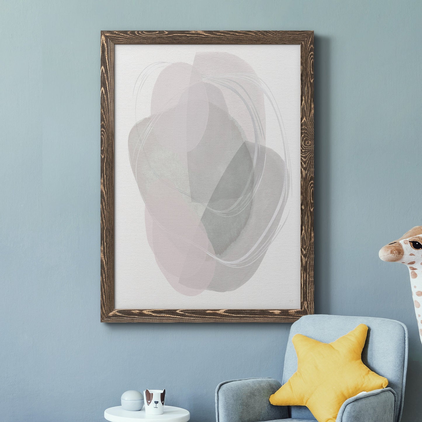 River Jewels II - Barnwood Framed Canvas Print