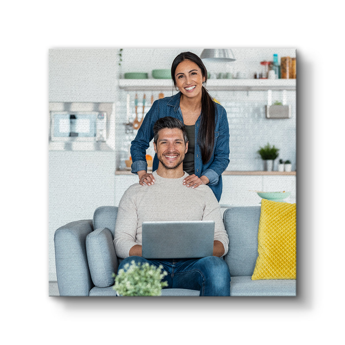 Restickable Custom Framed Photo - 16" x 16"