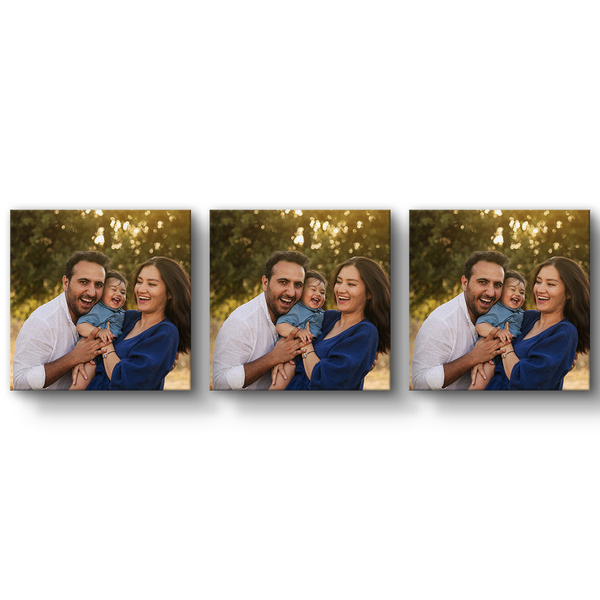 Set of 3 Restickable Custom Framed Photos - 24" x 24"