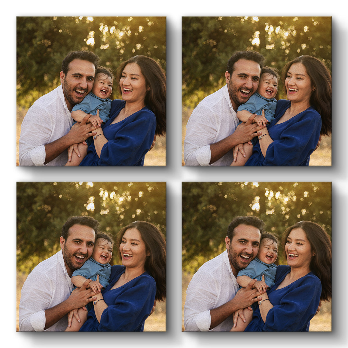 Set of 4 Restickable Custom Framed Photos - 24" x 24"