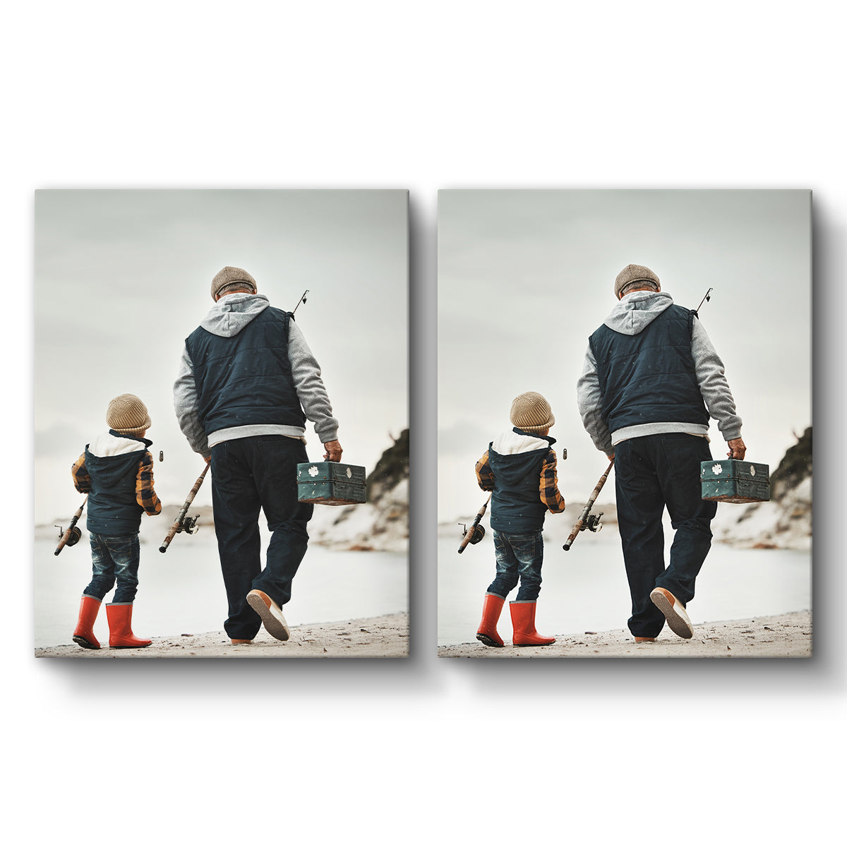 Set of 2 Restickable Custom Framed Photos - 28" x 22"