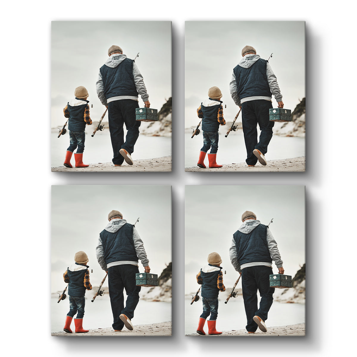 Set of 4 Restickable Custom Framed Photos - 22" x 28"