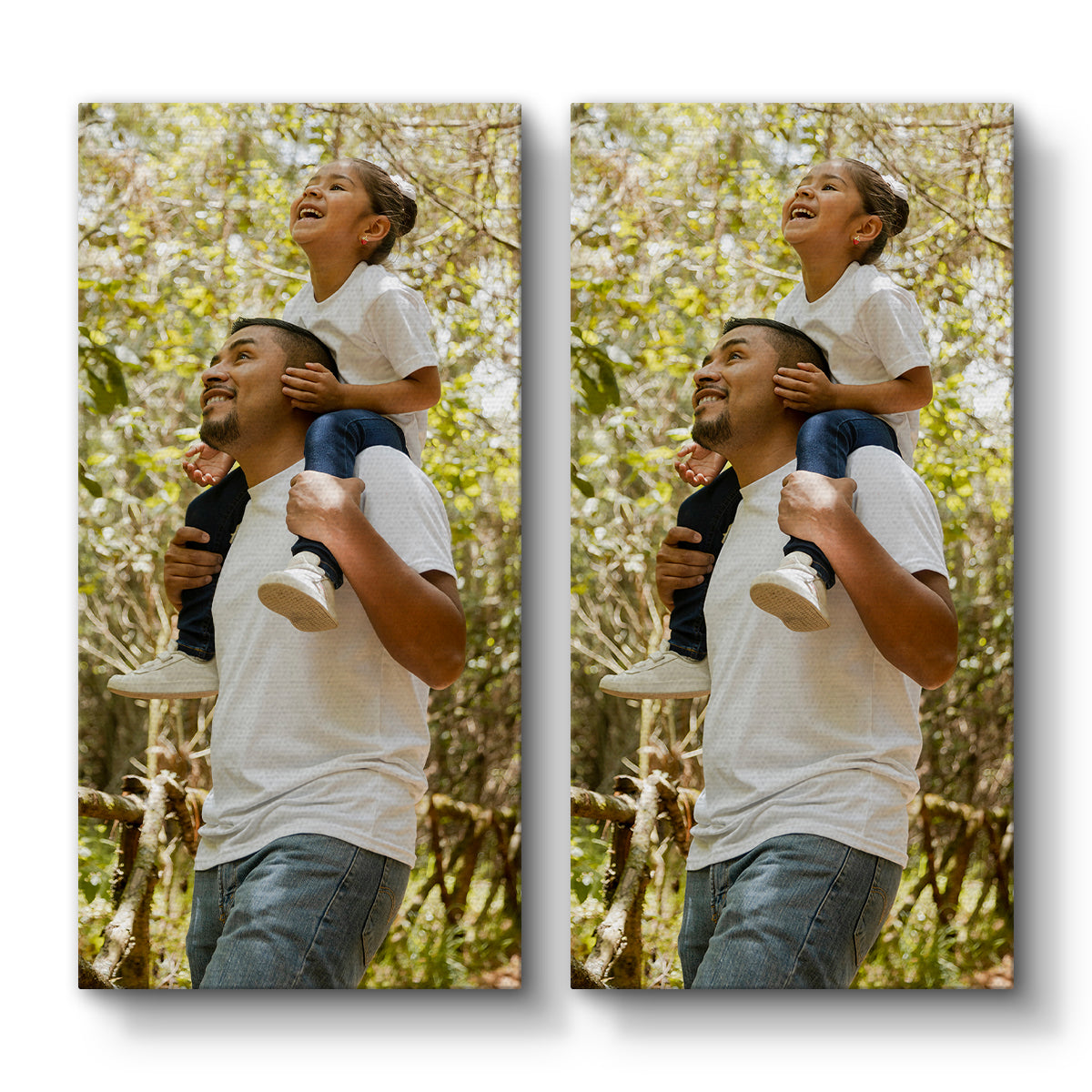 Set of 2 Restickable Custom Framed Photos - 8" x 16"
