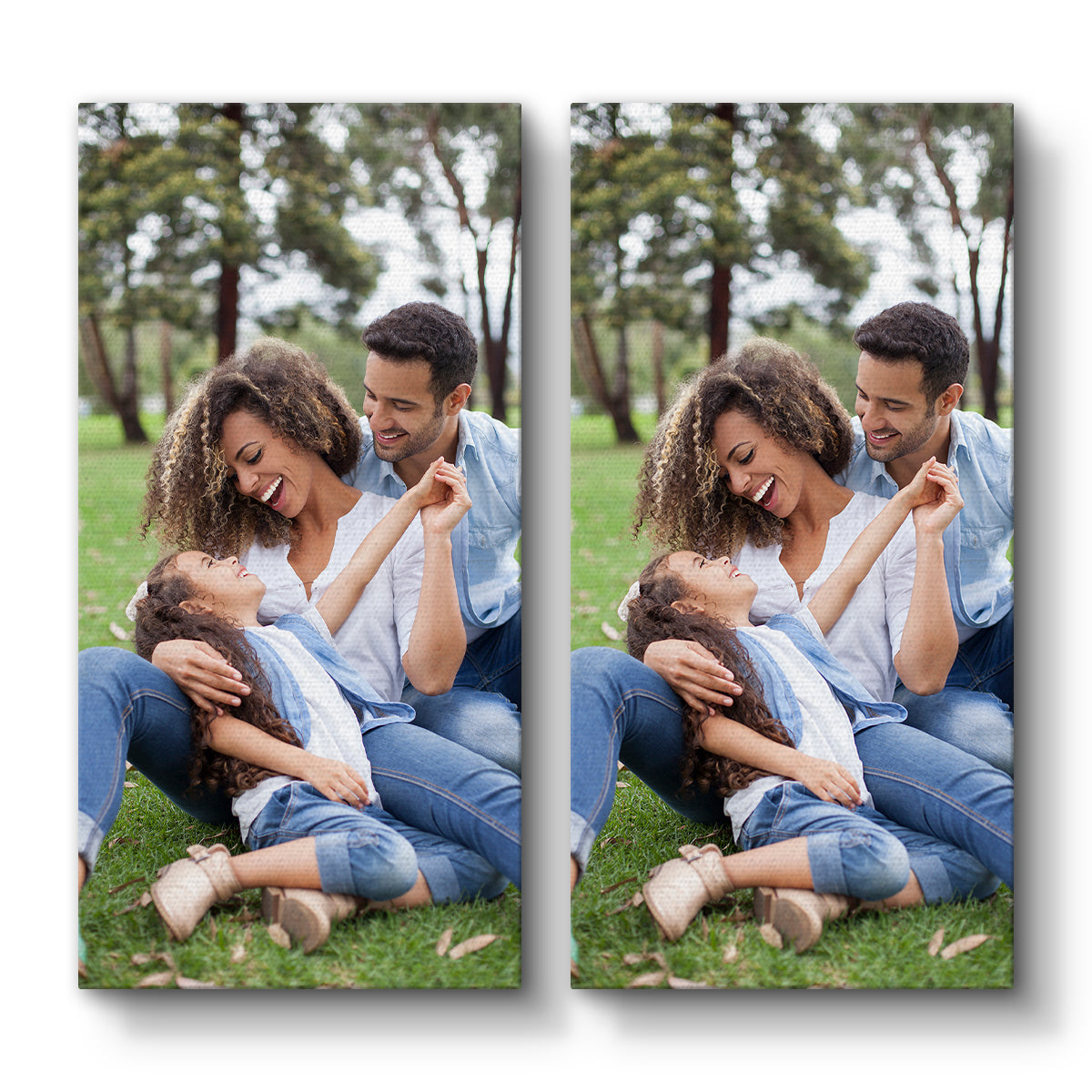 Set of 2 Restickable Custom Framed Photos - 12" x 24"