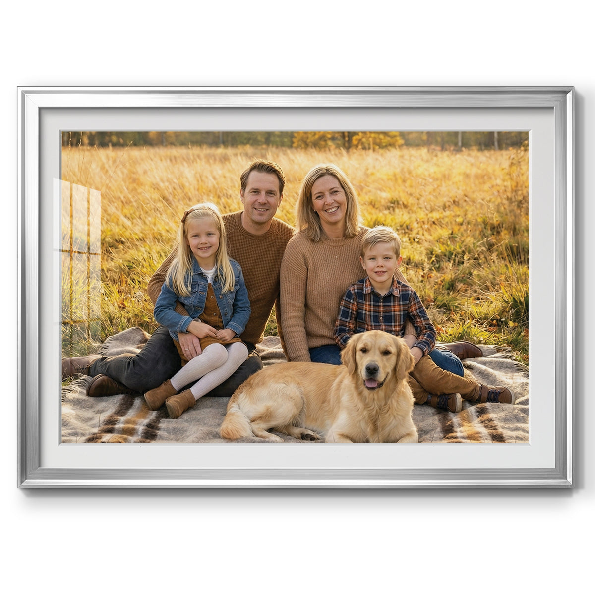 Modern Custom Framed Paper