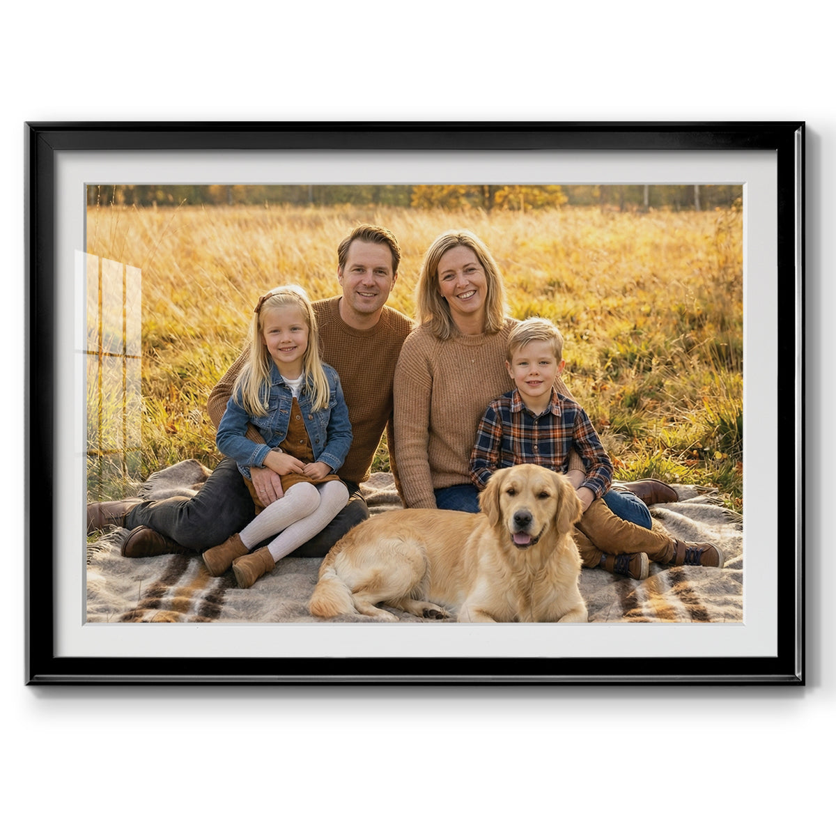 Modern Custom Framed Paper