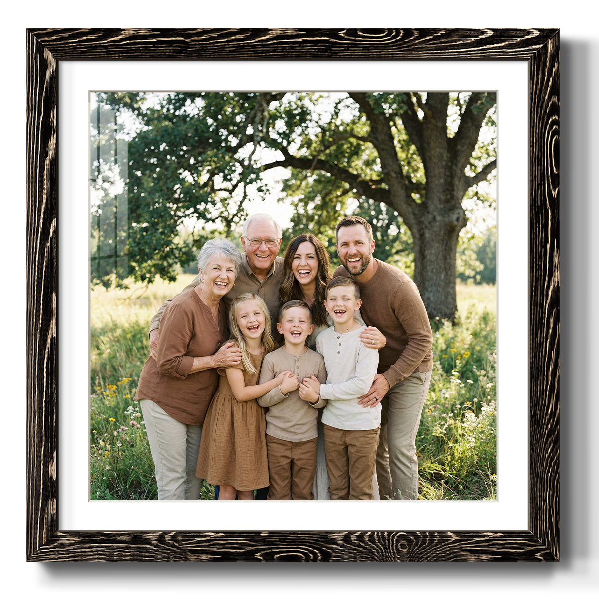 Square Custom Rustic Frames - Gallery Wrapped Canvas or Prints