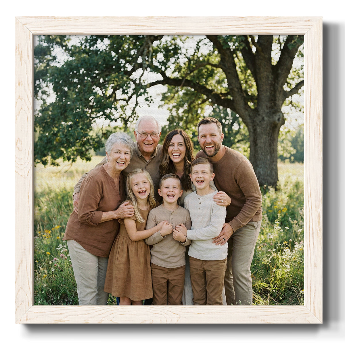 Square Custom Rustic Frames - Gallery Wrapped Canvas or Prints