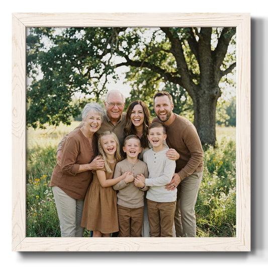 Square Custom Rustic Frames - Gallery Wrapped Canvas or Prints