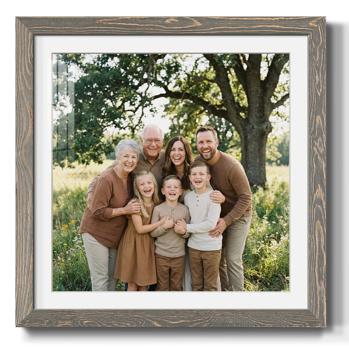 Square Custom Rustic Frames - Gallery Wrapped Canvas or Prints