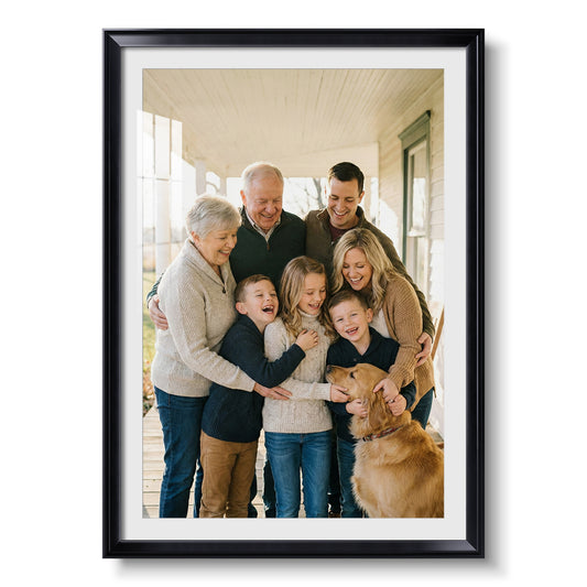 Modern Custom Framed Paper